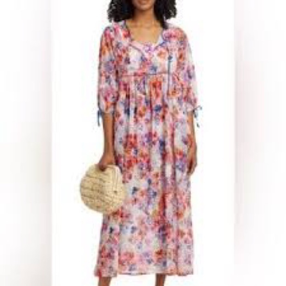 NWOT Jonny Was Summer Days Eyelet Midi Dress